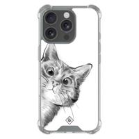 iPhone 16 Pro Max shockproof hoesje - Kat kiekeboe