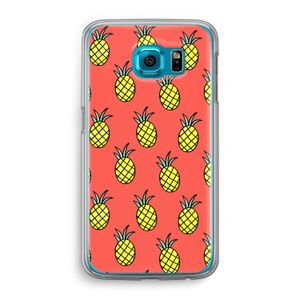 Ananas: Samsung Galaxy S6 Transparant Hoesje
