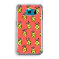 Ananas: Samsung Galaxy S6 Transparant Hoesje