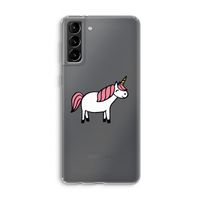 Eenhoorn: Samsung Galaxy S21 Plus Transparant Hoesje