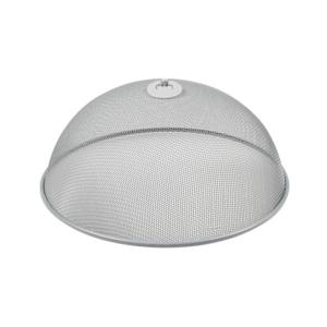 Voedselkap - rond - 30 cm - grijs - metaal - vliegenkap