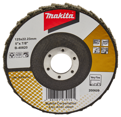 Makita Accessoires Lamellen conditioneringschijf 125mm extra fijn - B-40820 - B-40820