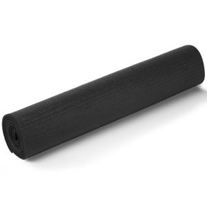 Yogamat zwart 190 x 61 cm