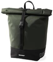 Gerecyclede enkele fietstas Urban Proof Rolltop 20 liter 30 x 15 x 42cm - groen