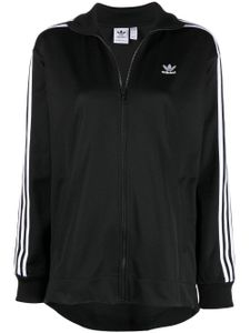 adidas sweat zippé à logo brodé - Noir