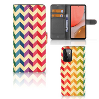 Samsung Galaxy A72 Telefoon Hoesje Zigzag Multi Color