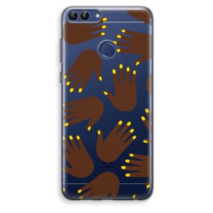 Hands dark: Huawei P Smart (2018) Transparant Hoesje