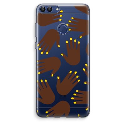 Hands dark: Huawei P Smart (2018) Transparant Hoesje