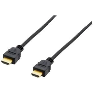 Equip 119375 HDMI-kabel HDMI Aansluitkabel HDMI-A-stekker 20.00 m Zwart Vergulde steekcontacten