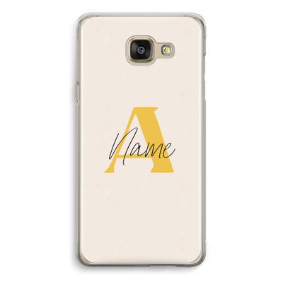 Amber Script: Samsung Galaxy A5 (2016) Transparant Hoesje