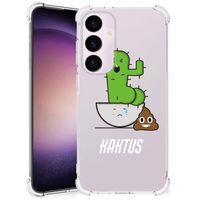 Samsung Galaxy S24 Plus Stevig Bumper Hoesje Cactus Poo