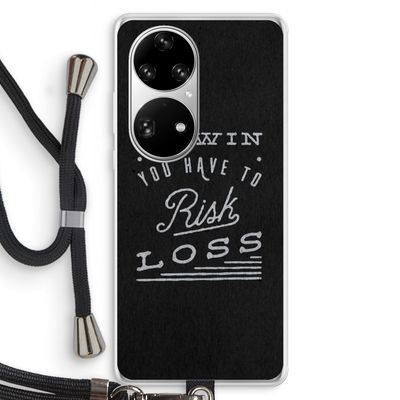Risk loss: Huawei P50 Pro Transparant Hoesje met koord