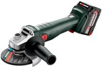 Metabo W 18 L 9-125 Accu Haakse Slijper | 18V | 2 x 4,0 Ah accu + lader | Metabox 165L - 602247510 - thumbnail