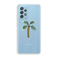 Palmboom: Samsung Galaxy A73 Transparant Hoesje