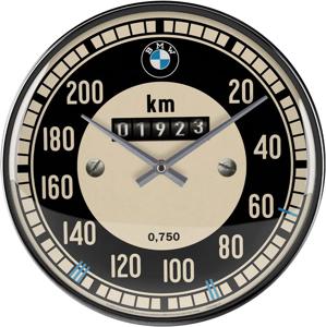 Nostalgic Art BMW Speedometer Kwartsklok Cirkel Meerkleurig