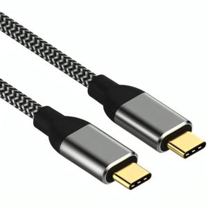 USB C Kabel - USB C naar USB C - Sterke Nylon gevlochten oplaadkabel - Opladen & Data - Geschikt voor Samsung - 2 Stuks - 2 Meter (CL-CC2-2PACK)