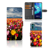 Motorola G8 Power Lite Hoesje Tulpen - thumbnail