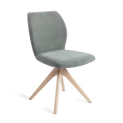 Jesper Home Eetkamerstoel 'Ikata' Revolve Oak Bleach, kleur Breezy Blue