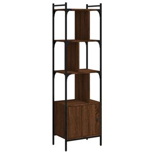 vidaXL Boekenkast met deur 44,5x30x154,5 cm hout bruin eikenkleur