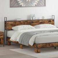 Opberghoofdbord Gerookt eiken 200 cm Bewerkt hout