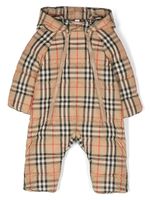 Burberry Kids barboteuse à carreaux - Tons neutres