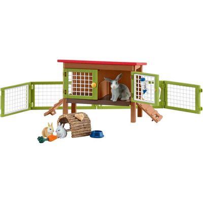 Farm World - Konijnenhok Speelfiguur
