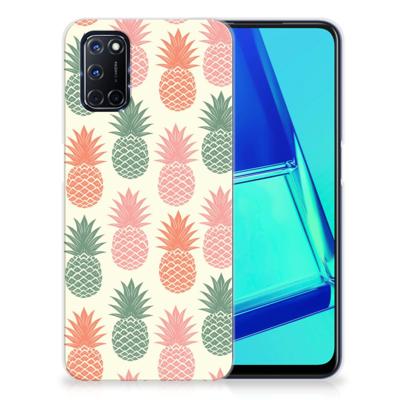 OPPO A52 | A72 | Siliconen Case | Ananas
