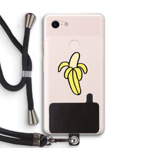 Banana: Pixel 3 XL Transparant Hoesje met koord