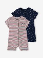 Set van 2 pyjama's met short voor babyjongens Oeko Tex® set ivoor - thumbnail