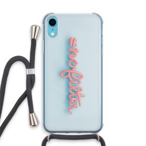 #nofilter: iPhone XR Transparant Hoesje met koord