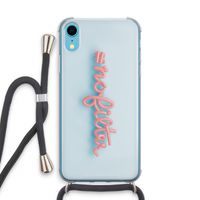 #nofilter: iPhone XR Transparant Hoesje met koord