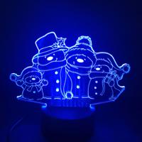 3D LED LAMP - Sneeuwpoppen