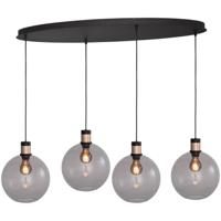 Masterlight Hanglamp Lazise 2 4x Ø 25cm goud met zwart 2944-05-02-100-40425 - thumbnail