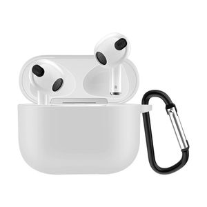 Lunso - Softcase cover hoes - AirPods 3 - Wit