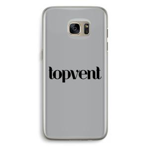 Topvent Grijs Zwart: Samsung Galaxy S7 Edge Transparant Hoesje