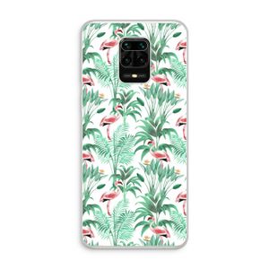 Flamingo bladeren: Xiaomi Redmi Note 10 Lite Transparant Hoesje