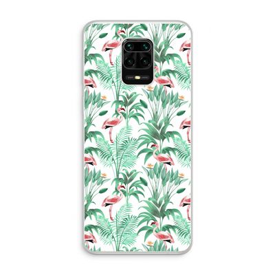 Flamingo bladeren: Xiaomi Redmi Note 10 Lite Transparant Hoesje