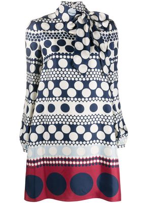 Valentino Garavani robe droite à pois - Blanc