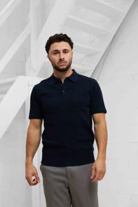 Pure Path Knit Polo Heren Donkerblauw - Maat L - Kleur: Donkerblauw | Soccerfanshop