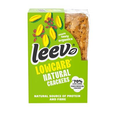 Leev Qrackers lowcarb 3 x 2 stuks bio Leev Qrackers lowcarb 3 x 2 stuks bio