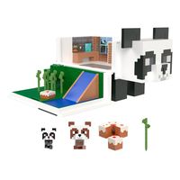 Minecraft Mob Head Minis Playset Panda Playhouse - thumbnail