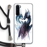 Yin Yang Dragons: OnePlus Nord Transparant Hoesje met koord