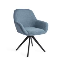 Jesper Home Eetkamerstoel 'Kushi' Turn Black, kleur Ocean Eyes