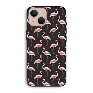 Flamingoprint groen: iPhone 13 Biologisch afbreekbaar hoesje