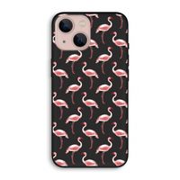 Flamingoprint groen: iPhone 13 Biologisch afbreekbaar hoesje