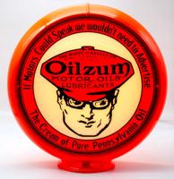 Oilzum Logo Gas Benzinepomp Bol - Glazen Lenzen