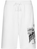 Dolce & Gabbana DGVIB3 logo-print cotton track shorts - Blanc - thumbnail