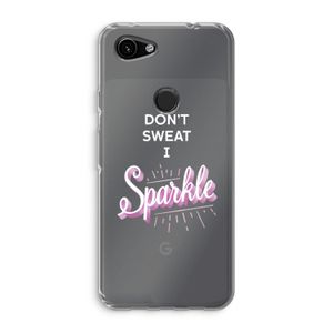 Sparkle quote: Google Pixel 3a Transparant Hoesje