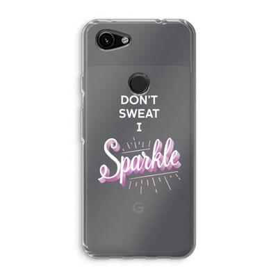 Sparkle quote: Google Pixel 3a Transparant Hoesje