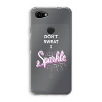 Sparkle quote: Google Pixel 3a Transparant Hoesje